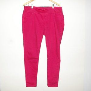 Suko Jeans Bright Pink tapered fit pants Pull On